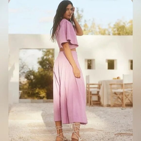 072 Free People Endless Summer Pretty In A Bow Set  in Magenta Magic Size Medium - Picture 2 of 10